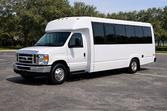 18-passenger minibus available for charter in Sarasota, FL