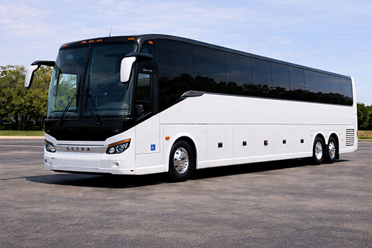 56-passenger charter bus rental Sarasota TX